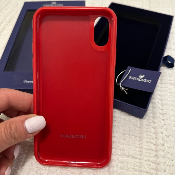 Swarovski iPhone X/XS case - red - Picture 3 of 5